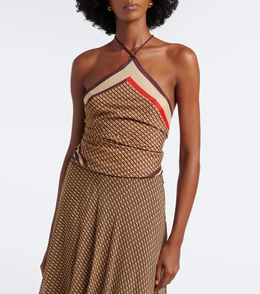 SIR. Cooper printed halterneck top | Thumbnail 5 SIR. Cooper printed halterneck top | Thumbnail 5