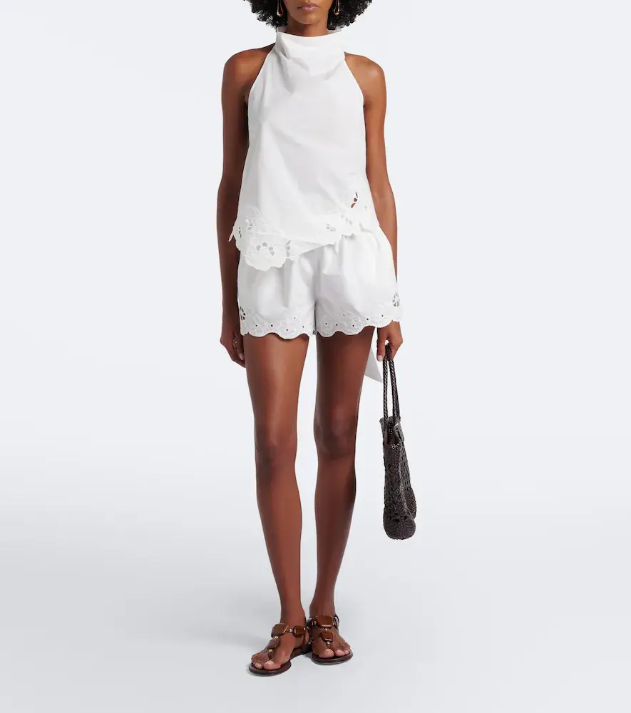 SIR. Klara emboirdered cotton shorts | Thumbnail 3 SIR. Klara emboirdered cotton shorts | Thumbnail 3
