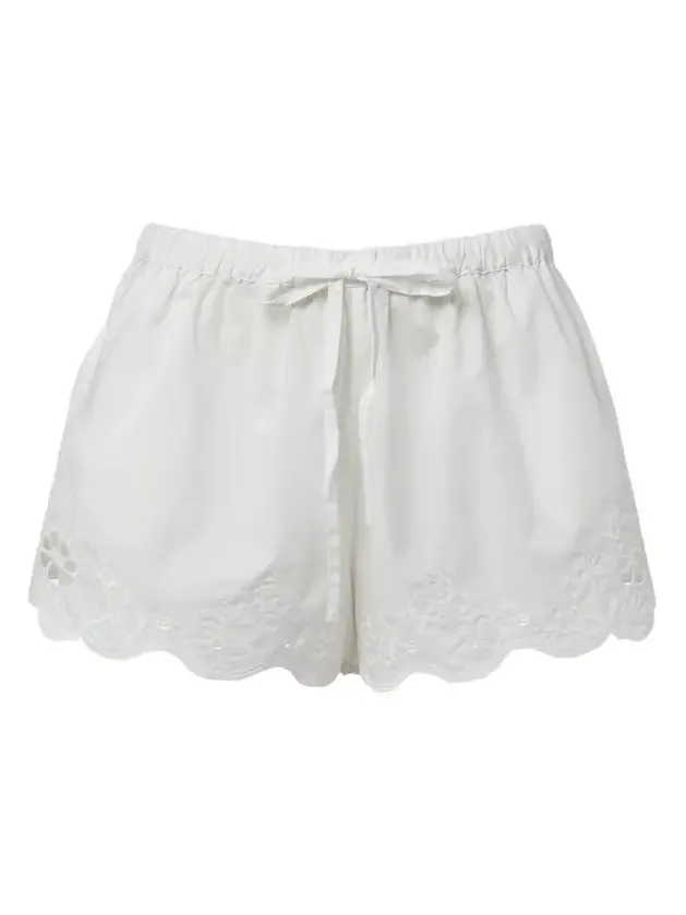 Klara emboirdered cotton shorts