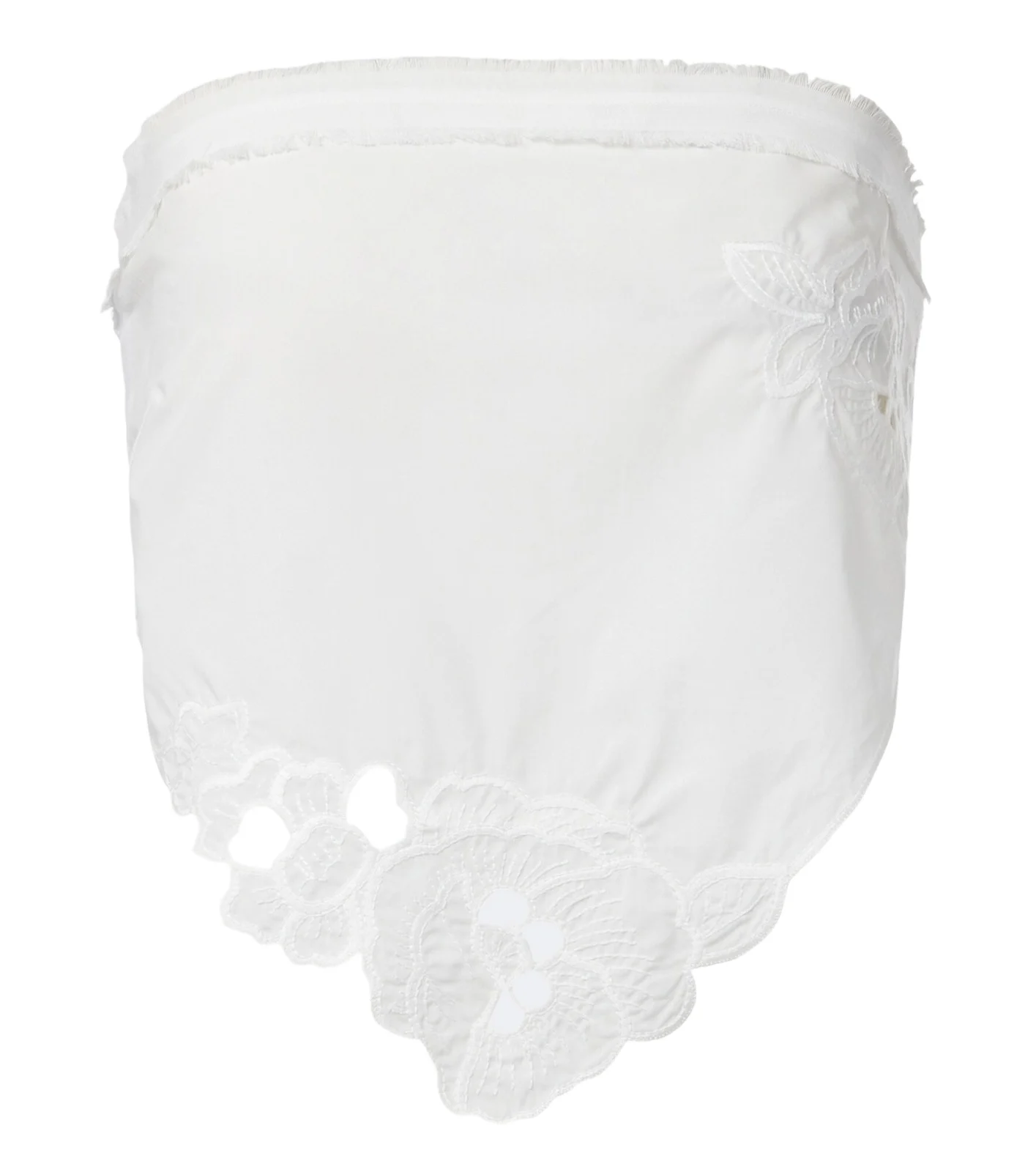 Klara embroidered cotton scarf