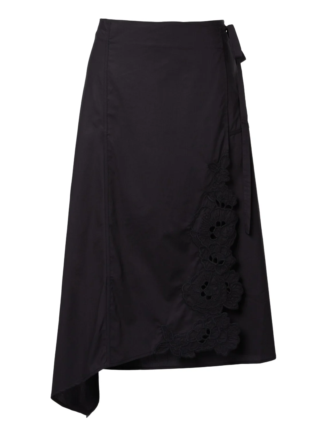 Klara asymmetric cotton midi skirt