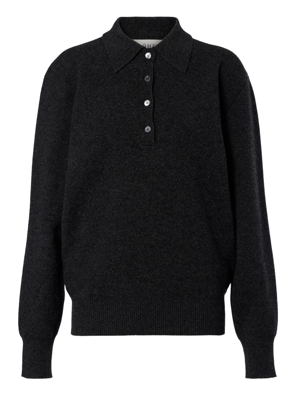 Róhe Wool, cashmere, and silk-blend polo sweater