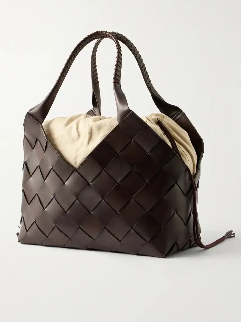 Dragon Diffusion Castello Woven Leather Shoulder Bag | Thumbnail 4 Dragon Diffusion Castello Woven Leather Shoulder Bag | Thumbnail 4