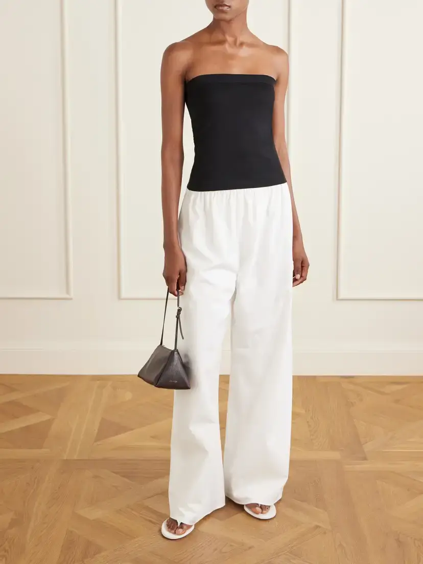 FLORE FLORE Bes Strapless Organic Cotton-jersey Top | Thumbnail 2 FLORE FLORE Bes Strapless Organic Cotton-jersey Top | Thumbnail 2