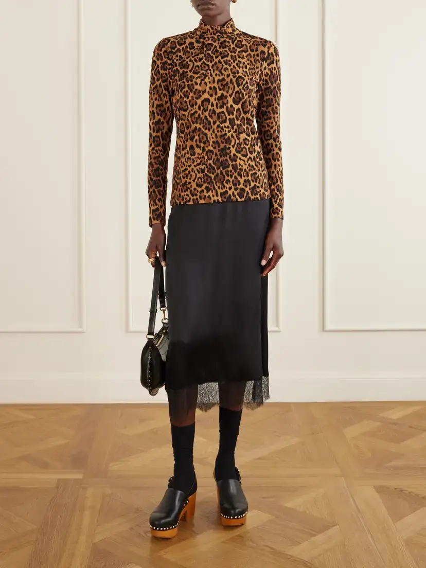 ANNA SUI Leopard-print Turtleneck Sweater | Thumbnail 2 ANNA SUI Leopard-print Turtleneck Sweater | Thumbnail 2
