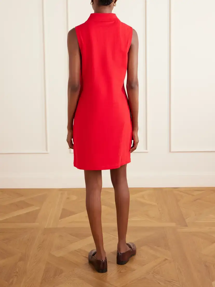 FLORE FLORE Lauren Organic Cotton-piqué Mini Dress | Thumbnail 3