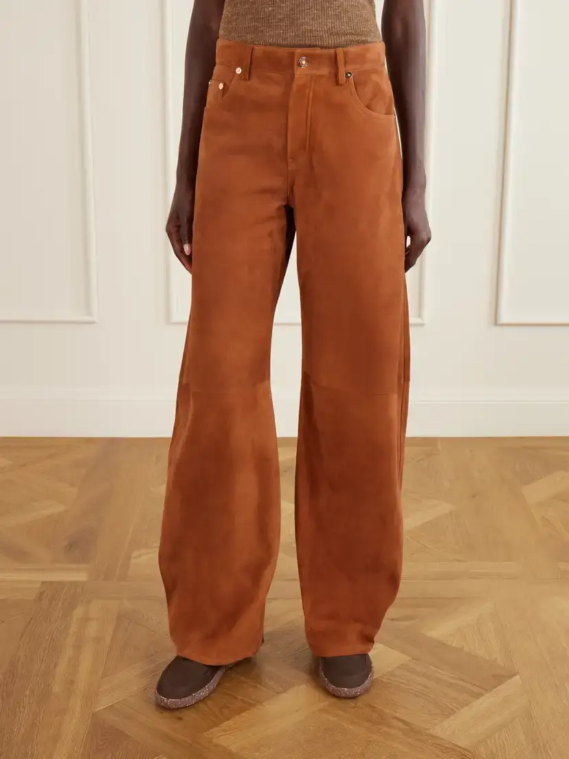 Gabriela Hearst Amoret Suede Wide-leg Pants | Thumbnail 3 Gabriela Hearst Amoret Suede Wide-leg Pants | Thumbnail 3