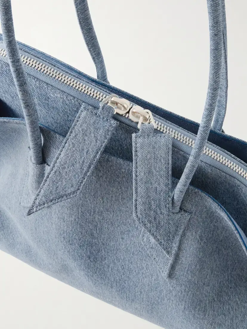 The Attico La Passegiata Medium Asymmetric Denim Shoulder Bag | Thumbnail 5
