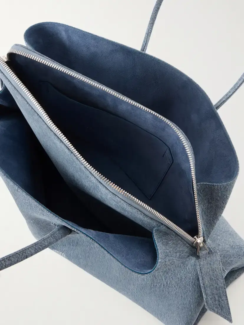The Attico La Passegiata Medium Asymmetric Denim Shoulder Bag | Thumbnail 6