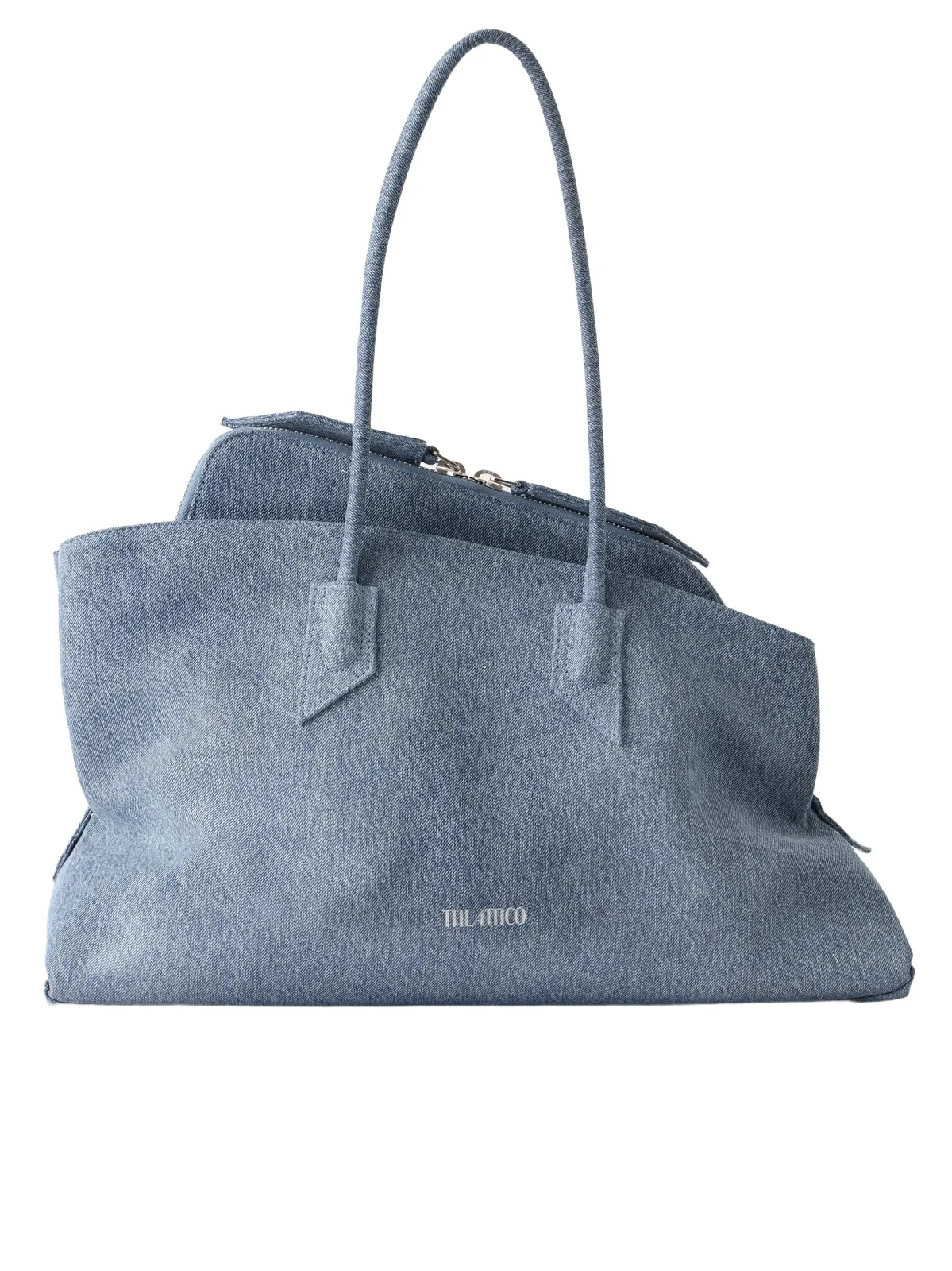 La Passegiata Medium Asymmetric Denim Shoulder Bag