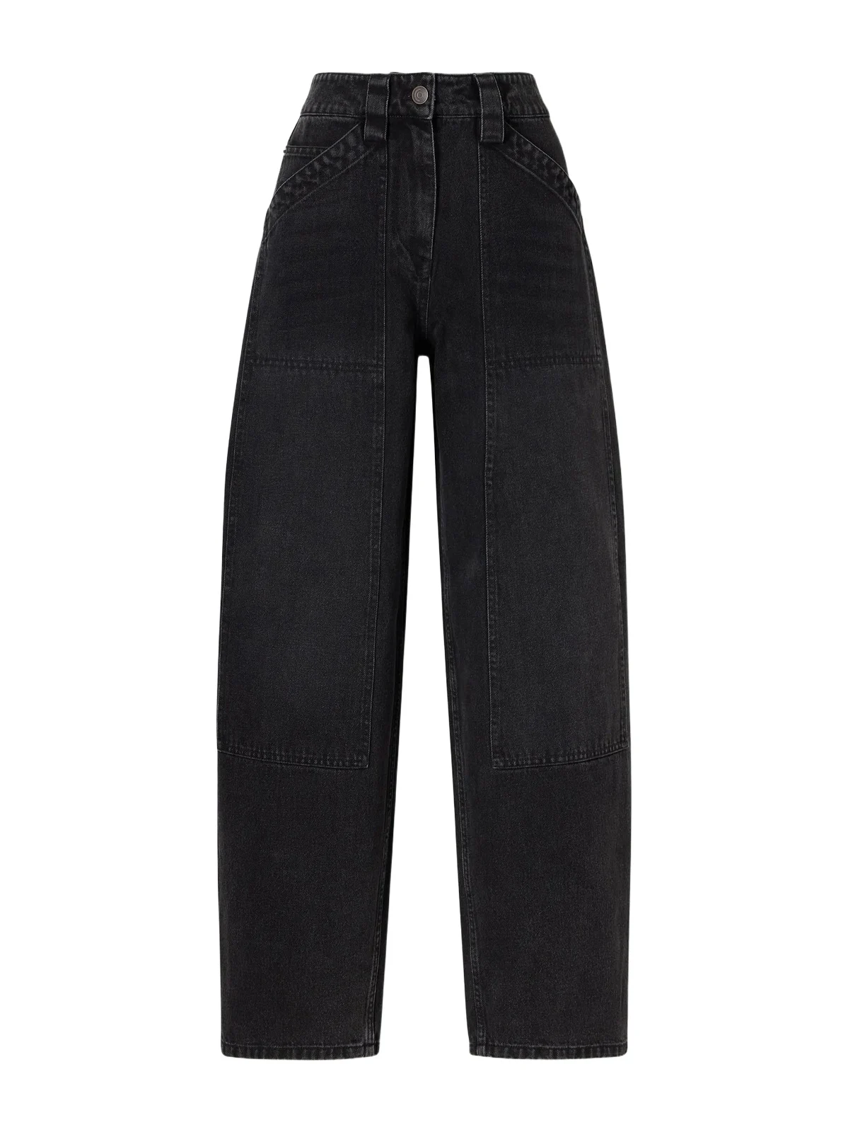 Paneled High-rise Wide-leg Balloon Jeans Paneled High-rise Wide-leg Balloon Jeans
