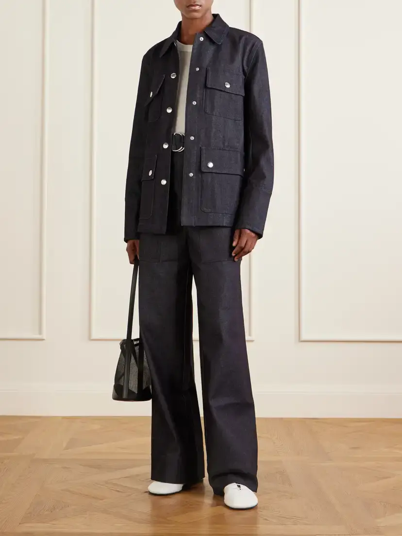 Proenza Schouler White Label Lina Belted Stretch-cotton Twill Wide-leg Pants | Thumbnail 2 Proenza Schouler White Label Lina Belted Stretch-cotton Twill Wide-leg Pants | Thumbnail 2
