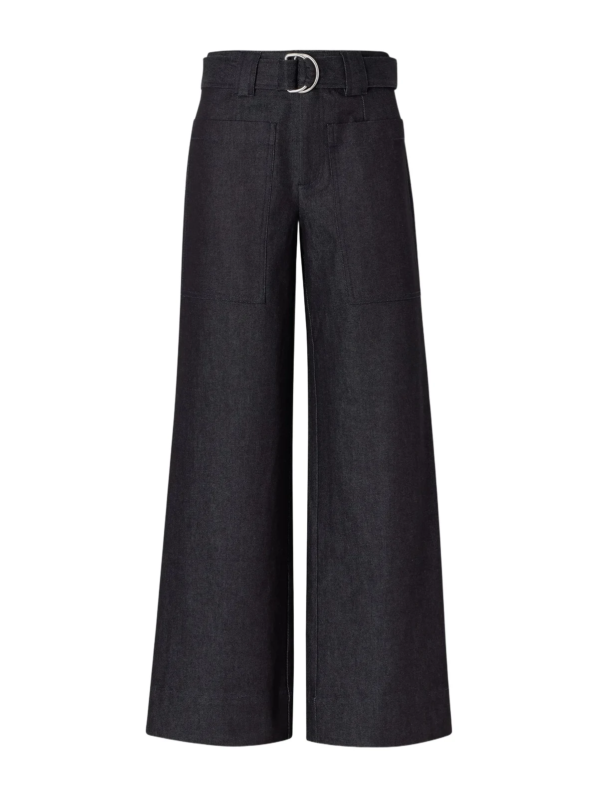 Lina Belted Stretch-cotton Twill Wide-leg Pants Lina Belted Stretch-cotton Twill Wide-leg Pants