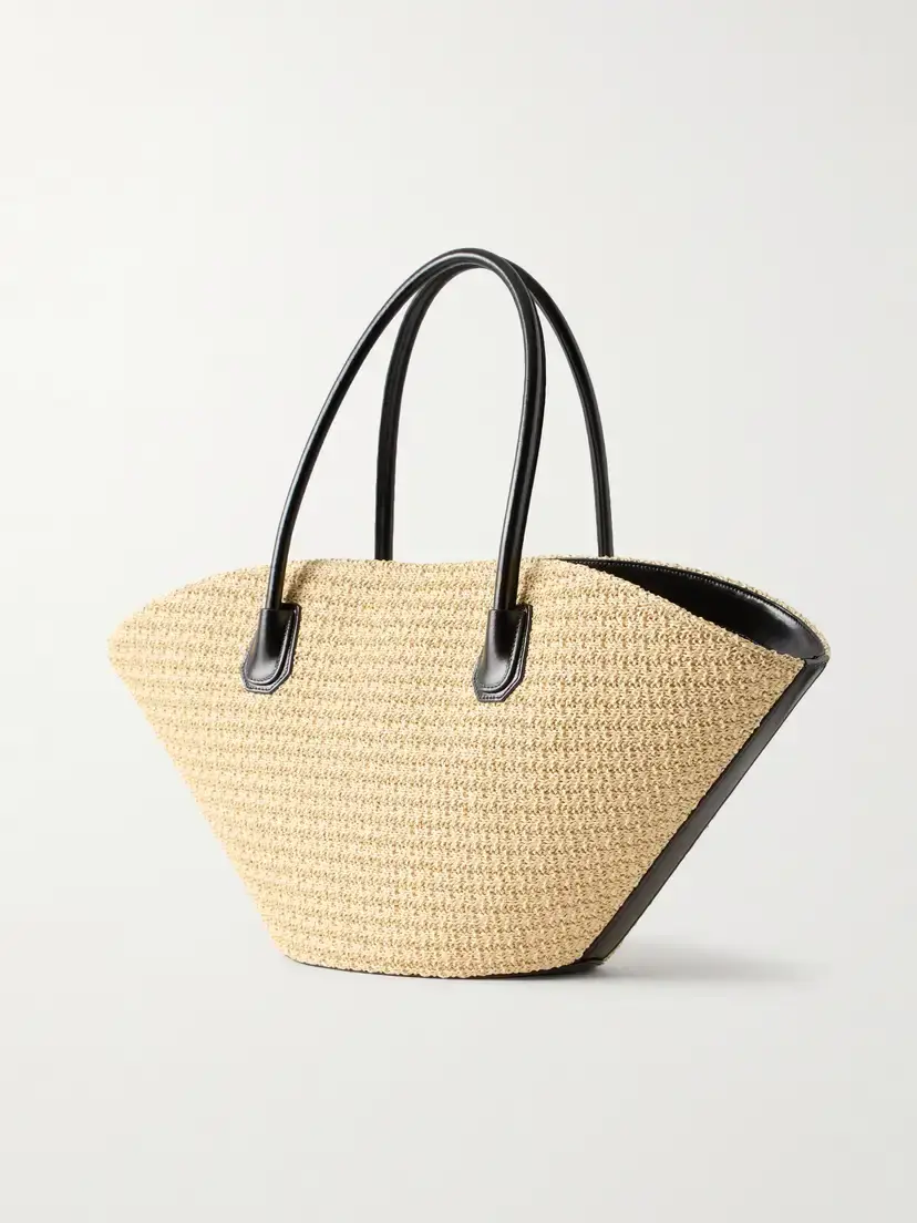 Givenchy Antigona Small Leather-trimmed Raffia Tote | Thumbnail 4