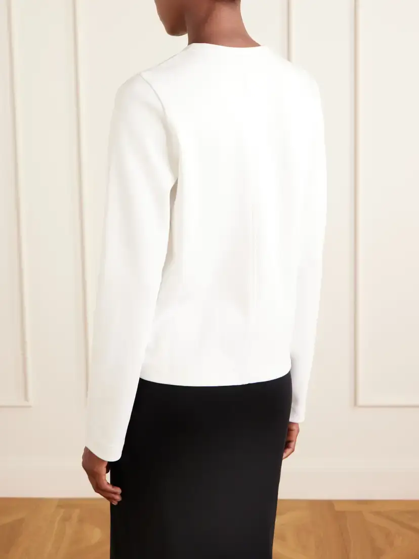 FLORE FLORE Poppy Organic Cotton-jersey Cardigan | Thumbnail 4 FLORE FLORE Poppy Organic Cotton-jersey Cardigan | Thumbnail 4