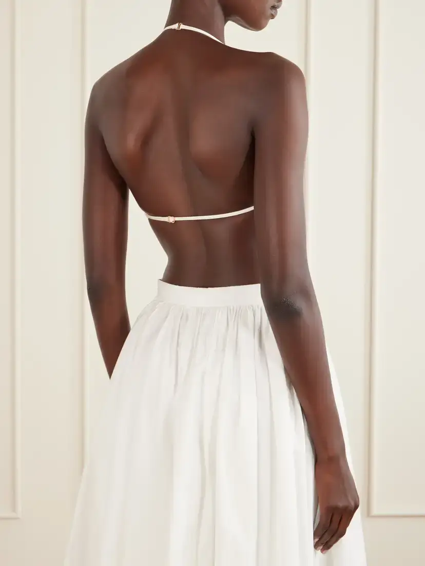 Cult Gaia Tanner Bead-embellished Silk-blend Satin Tank | Thumbnail 4