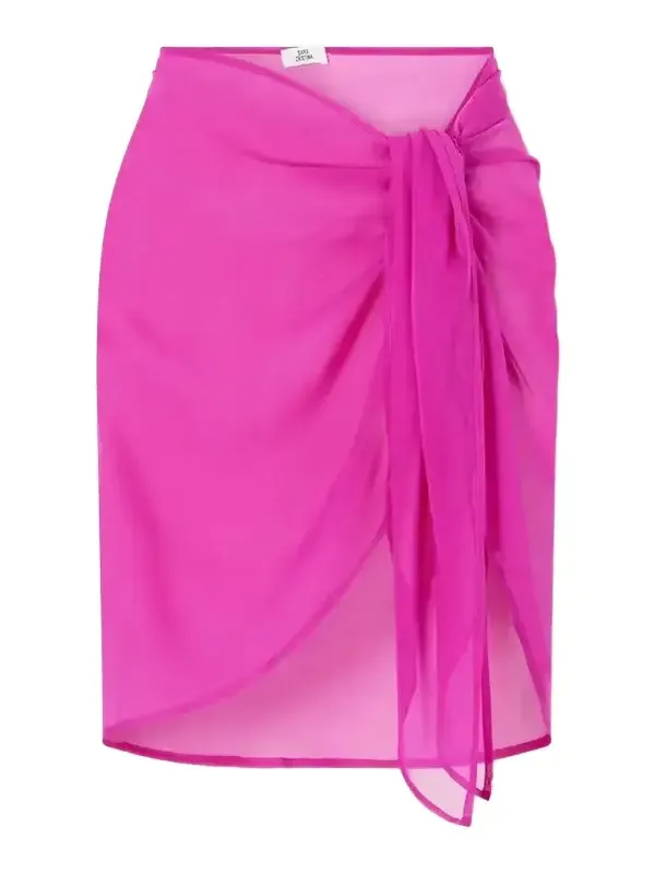 Silk-chiffon Pareo
