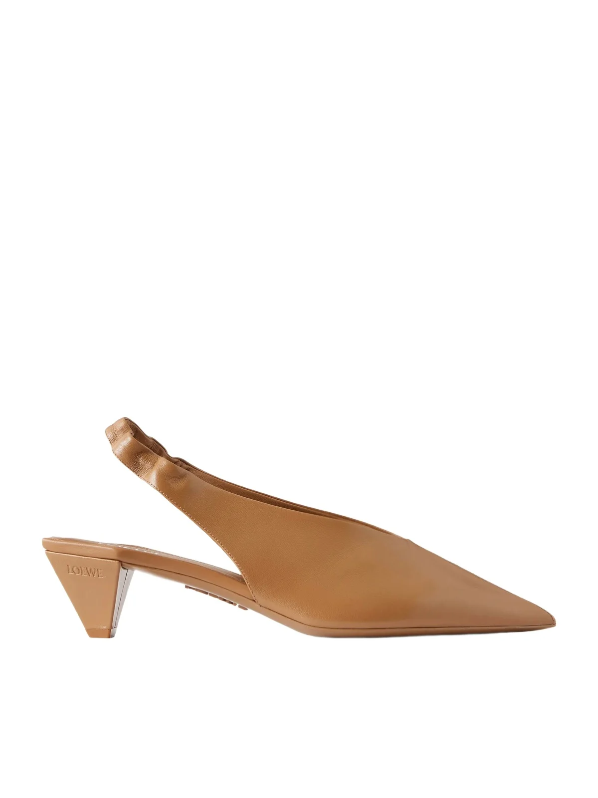 Origami Cubic 45 Leather Slingback Pumps