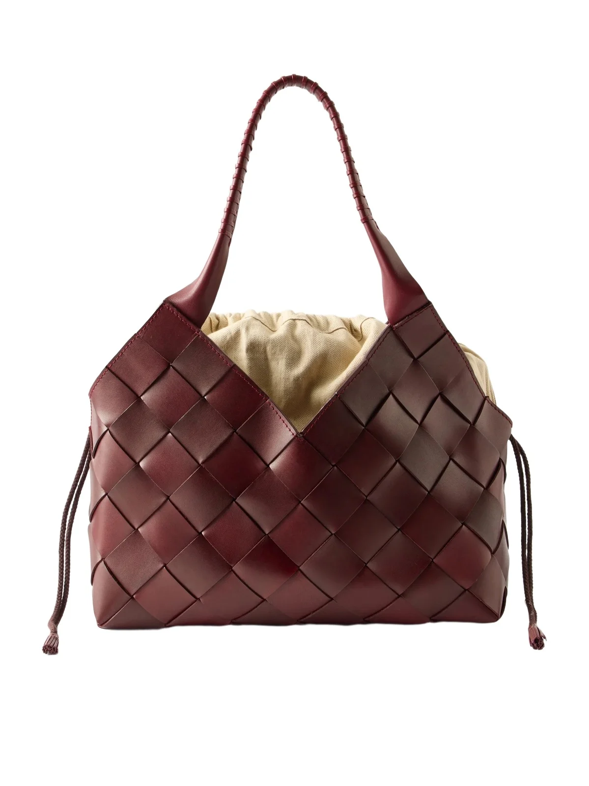 Castello Woven Leather Shoulder Bag