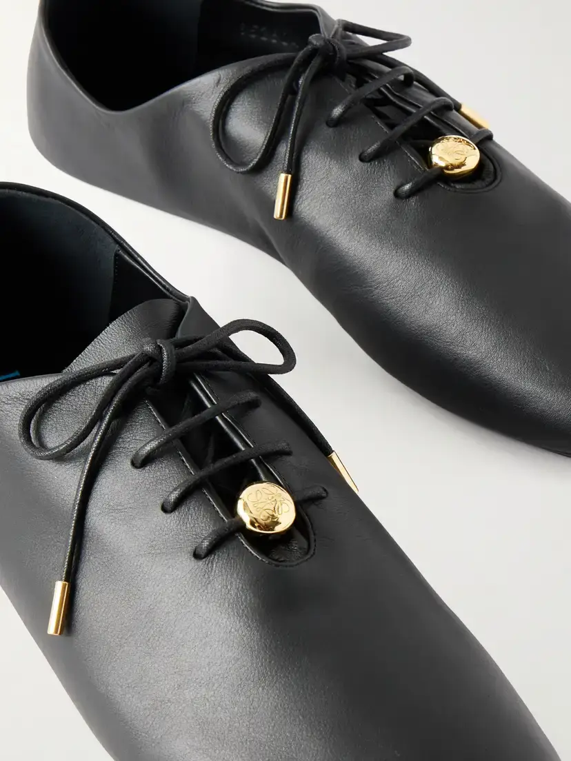 Loewe Pebble Embellished Leather Sneakers | Thumbnail 5