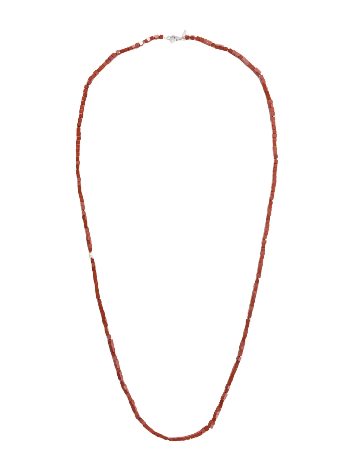 Ines Sterling Silver, Jasper And Pearl Necklace - Red Ines Sterling Silver, Jasper And Pearl Necklace - Red