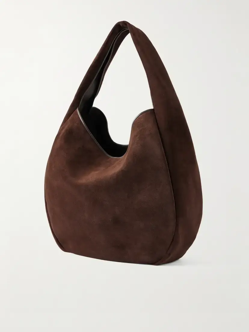 Loewe Logo-debossed Leather-trimmed Suede Tote | Thumbnail 4 Loewe Logo-debossed Leather-trimmed Suede Tote | Thumbnail 4