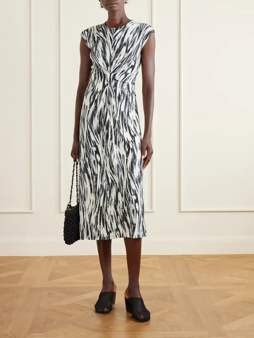Proenza Schouler White Label Miranda Printed Stretch-jersey Midi Dress | Thumbnail 2 Proenza Schouler White Label Miranda Printed Stretch-jersey Midi Dress | Thumbnail 2