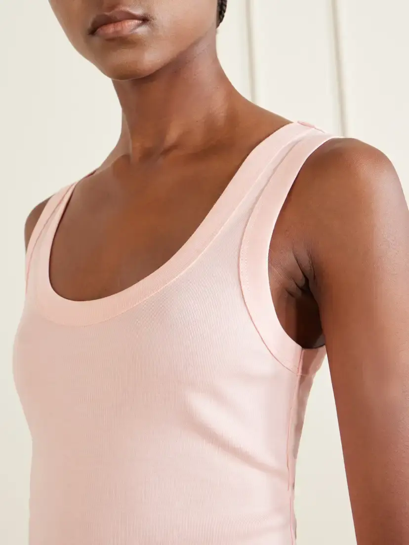 FLORE FLORE Hillie Organic Cotton-jersey Tank | Thumbnail 4 FLORE FLORE Hillie Organic Cotton-jersey Tank | Thumbnail 4