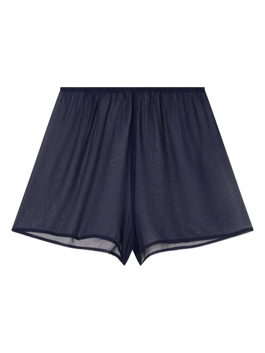 Playa Pearl-embellished Silk-chiffon Shorts