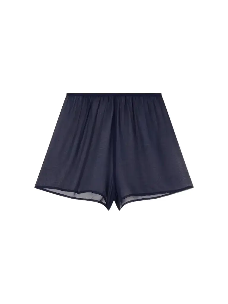 SARA CRISTINA Playa Pearl-embellished Silk-chiffon Shorts | Image 1 SARA CRISTINA Playa Pearl-embellished Silk-chiffon Shorts | Image 1