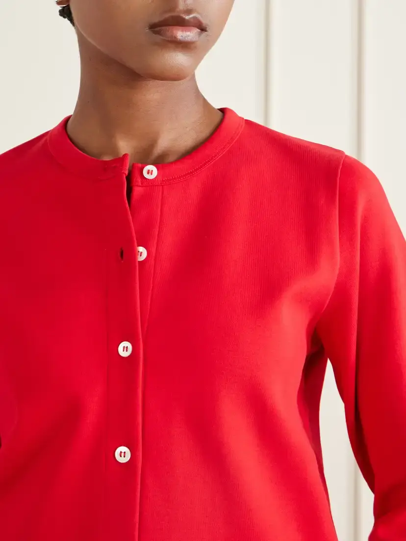 FLORE FLORE Poppy Organic Cotton-jersey Cardigan | Thumbnail 5 FLORE FLORE Poppy Organic Cotton-jersey Cardigan | Thumbnail 5