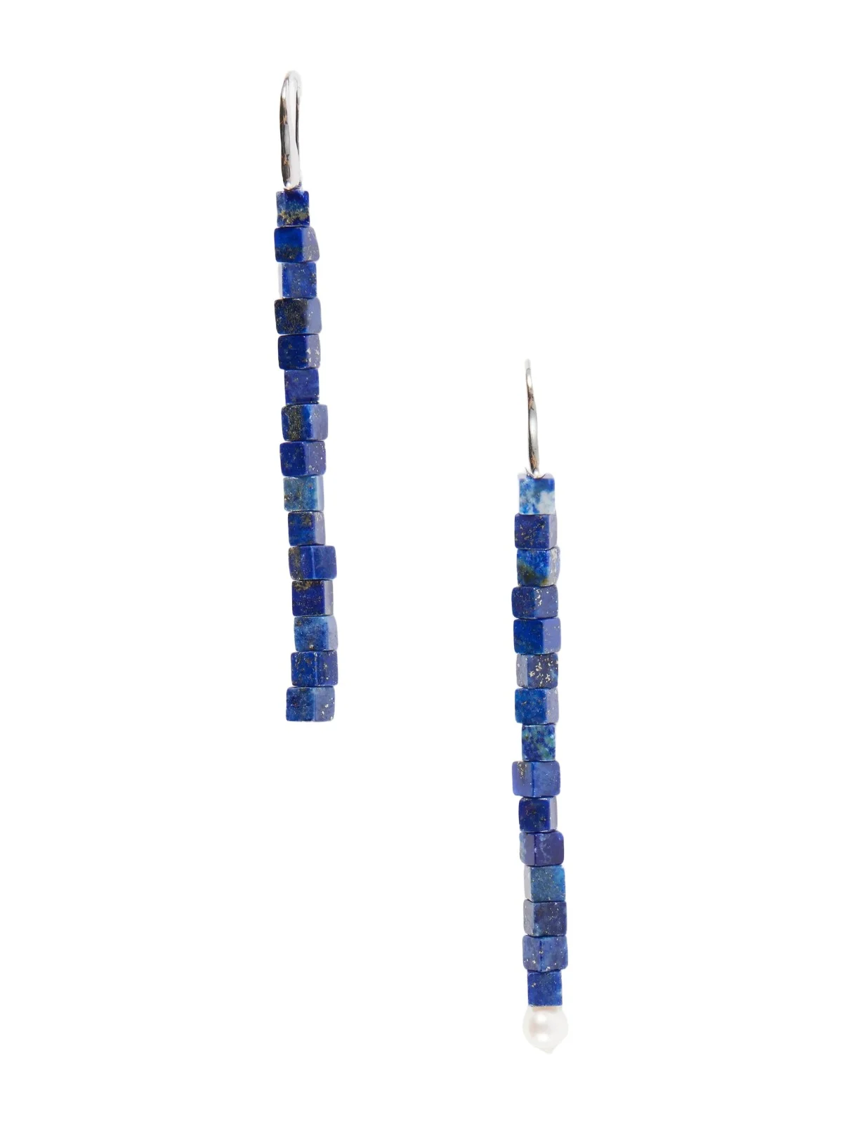 Inès Sterling Silver, Lapis Lazuli And Pearl Earrings - Blue Inès Sterling Silver, Lapis Lazuli And Pearl Earrings - Blue