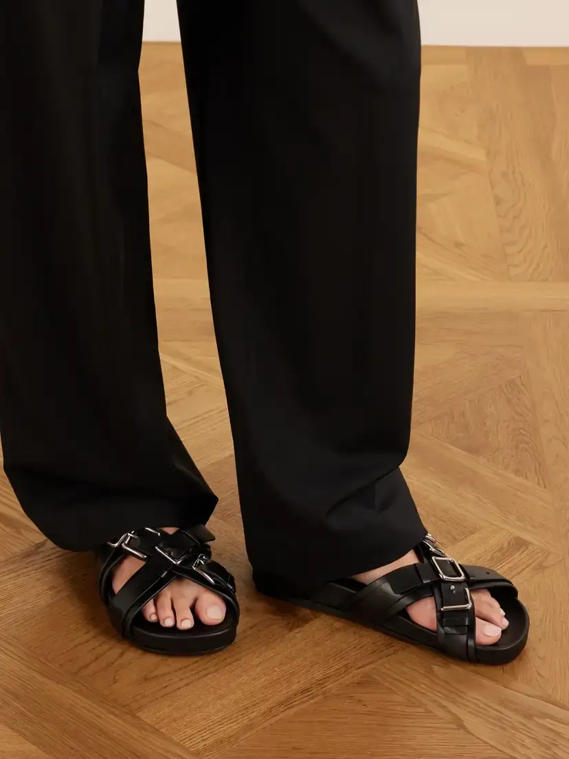 Loewe Type Fussbett Embellished Leather Sandals | Thumbnail 2 Loewe Type Fussbett Embellished Leather Sandals | Thumbnail 2