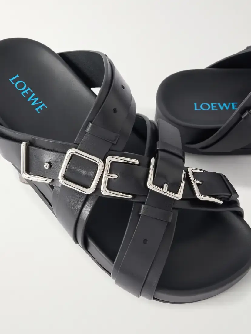 Loewe Type Fussbett Embellished Leather Sandals | Thumbnail 5 Loewe Type Fussbett Embellished Leather Sandals | Thumbnail 5