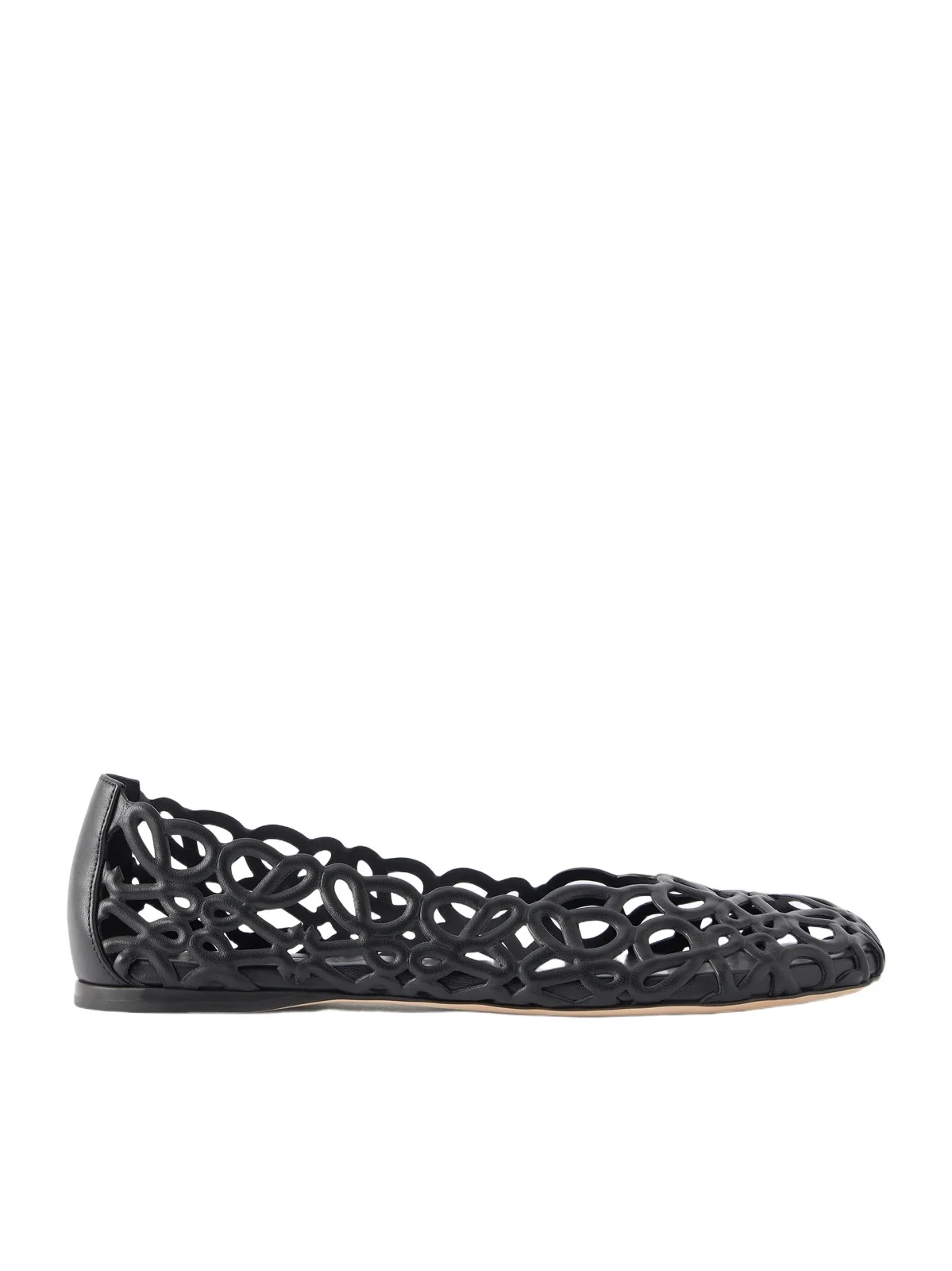 Petal Anagram Leather Ballet Flats Petal Anagram Leather Ballet Flats