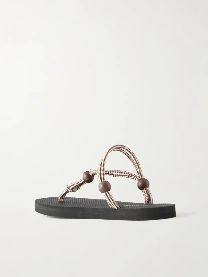 Loeffler Randall Mika Bead-embellished Cord Sandals | Thumbnail 3 Loeffler Randall Mika Bead-embellished Cord Sandals | Thumbnail 3