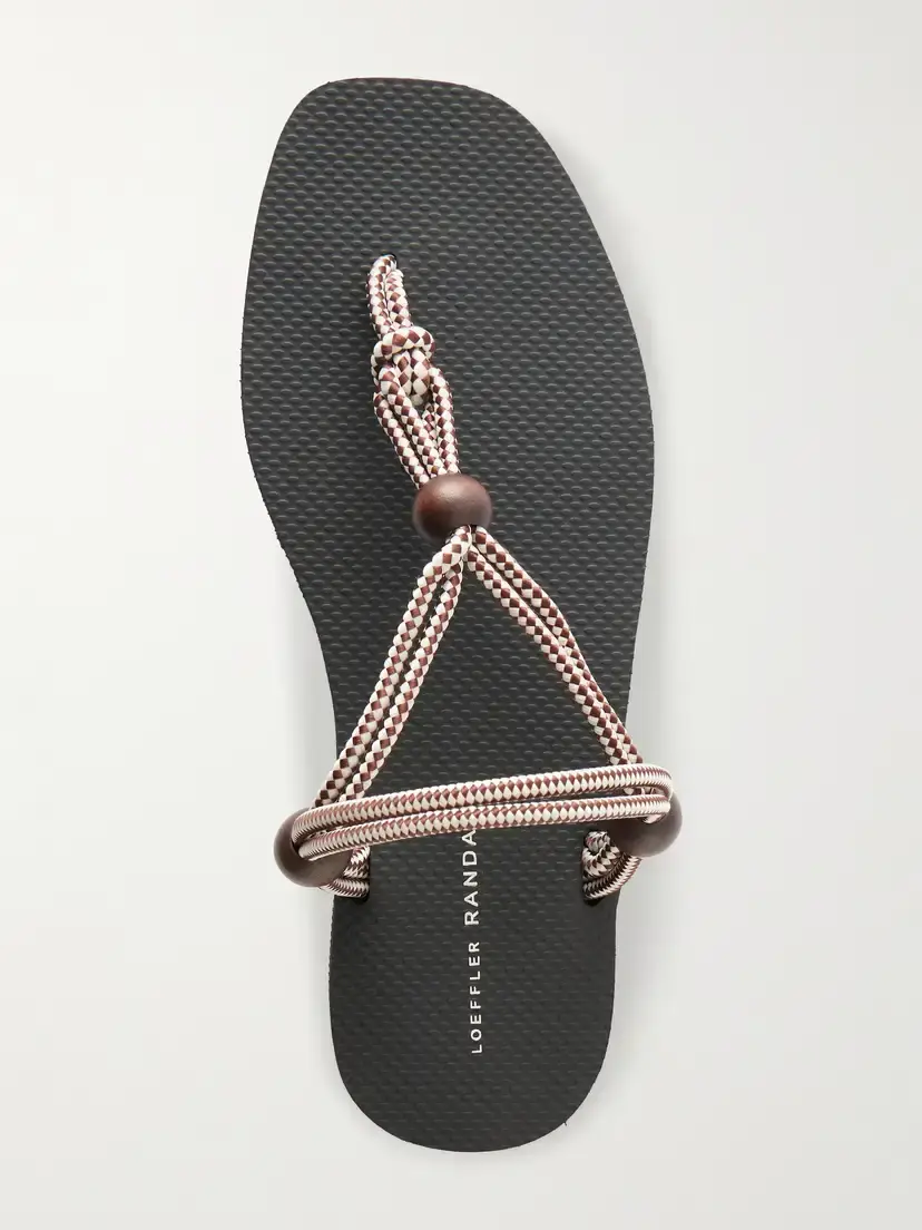 Loeffler Randall Mika Bead-embellished Cord Sandals | Thumbnail 6 Loeffler Randall Mika Bead-embellished Cord Sandals | Thumbnail 6