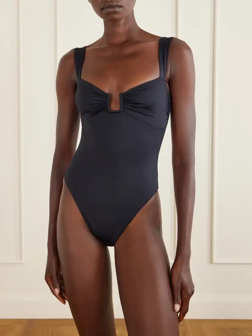 Away That Day Cannes Embellished Gathered Swimsuit | Thumbnail 2 Away That Day Cannes Embellished Gathered Swimsuit | Thumbnail 2