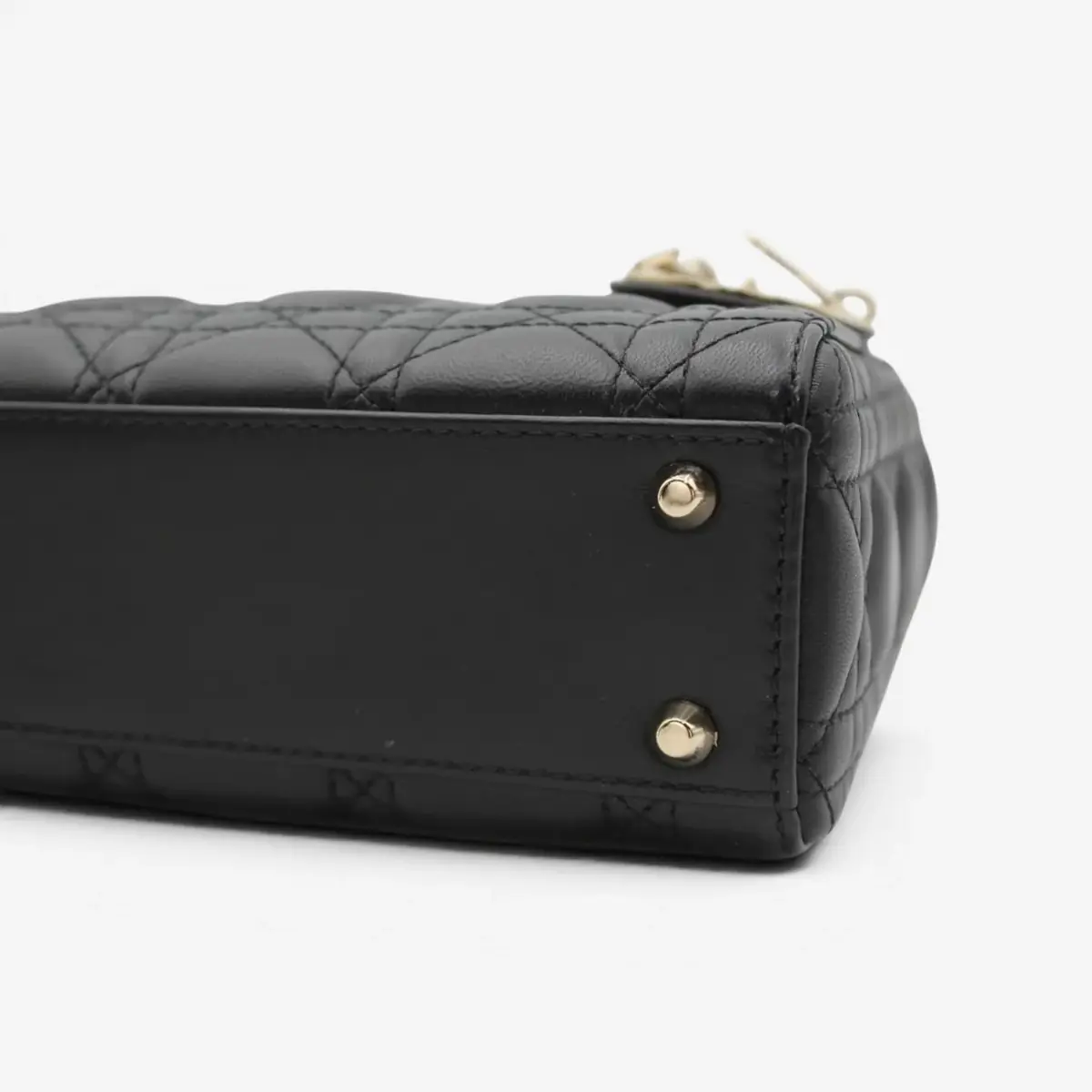 Christian Dior Christian Dior Lady Dior Mini Black Leather Handbag by The Solist | Thumbnail 4 Christian Dior Christian Dior Lady Dior Mini Black Leather Handbag by The Solist | Thumbnail 4