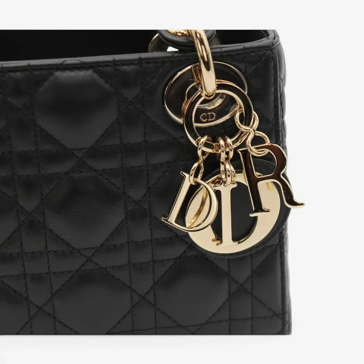 Christian Dior Christian Dior Lady Dior Mini Black Leather Handbag by The Solist | Thumbnail 5 Christian Dior Christian Dior Lady Dior Mini Black Leather Handbag by The Solist | Thumbnail 5