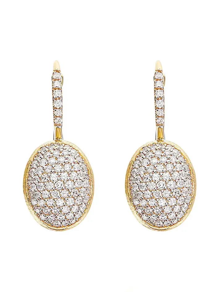 "Ciliegine" Medium Diamond Ball Drop Earrings "Ciliegine" Medium Diamond Ball Drop Earrings
