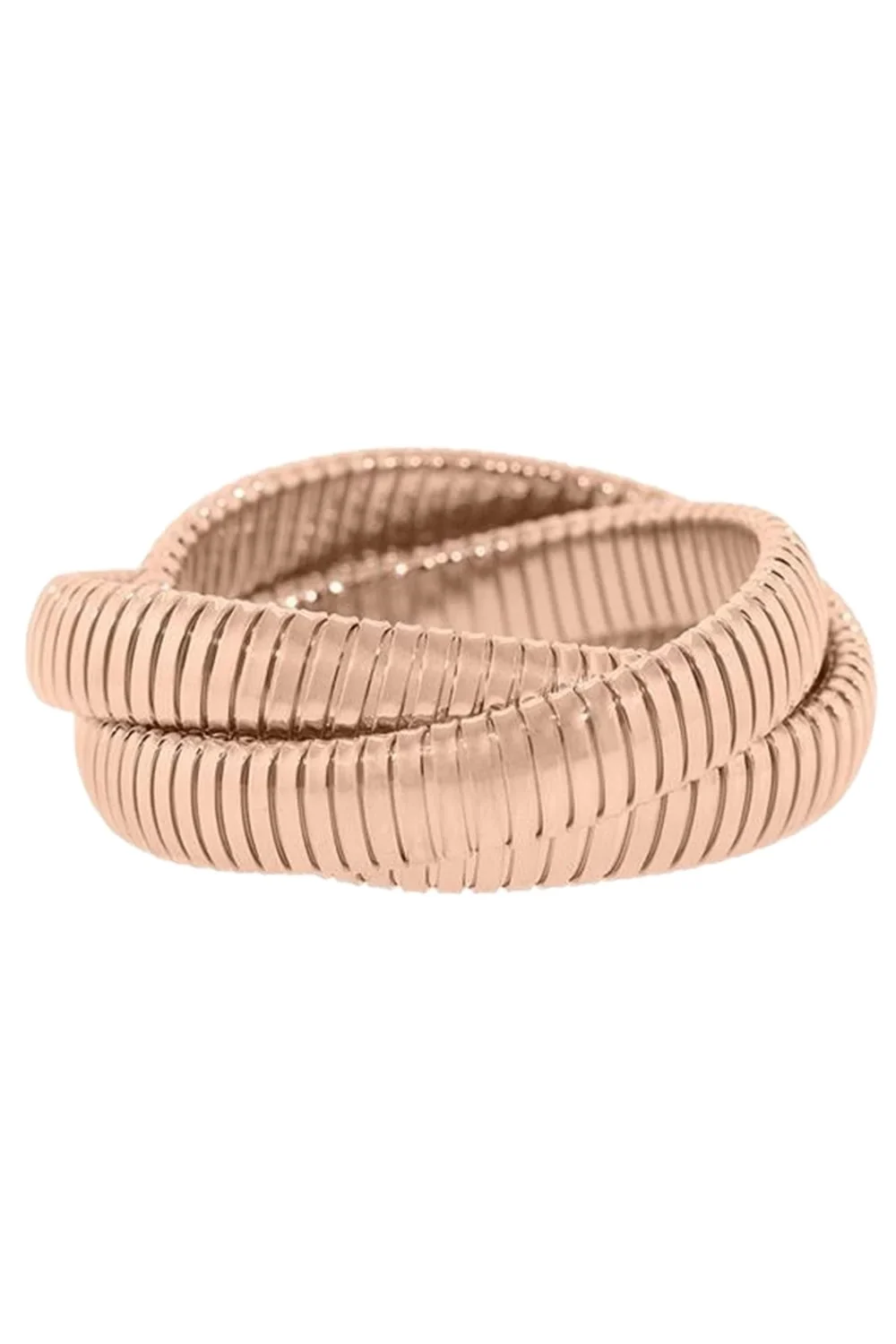 12MM Rose Gold Three Band Rolling Bracelets 12MM Rose Gold Three Band Rolling Bracelets