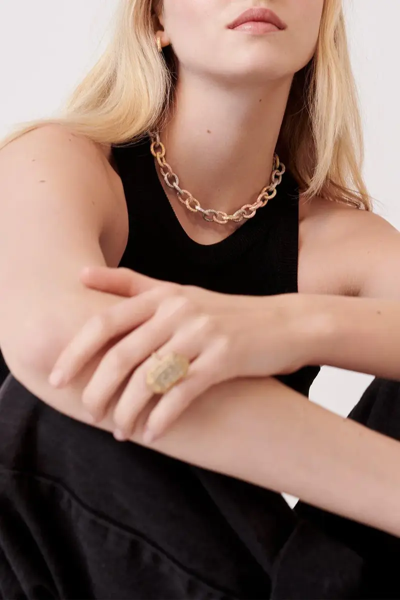 Carolina Bucci 1885 Links Short Necklace | Thumbnail 8