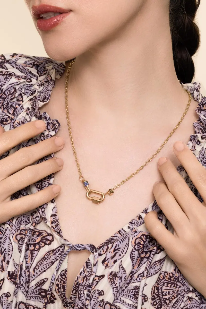 Marla Aaron 3x3 Pulley Chain Necklace | Thumbnail 4