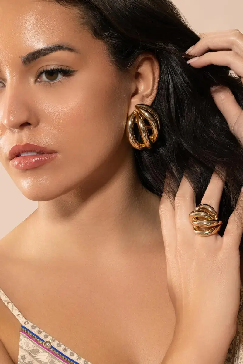 Jennifer Fisher Abrstract Lines Earrings | Thumbnail 3