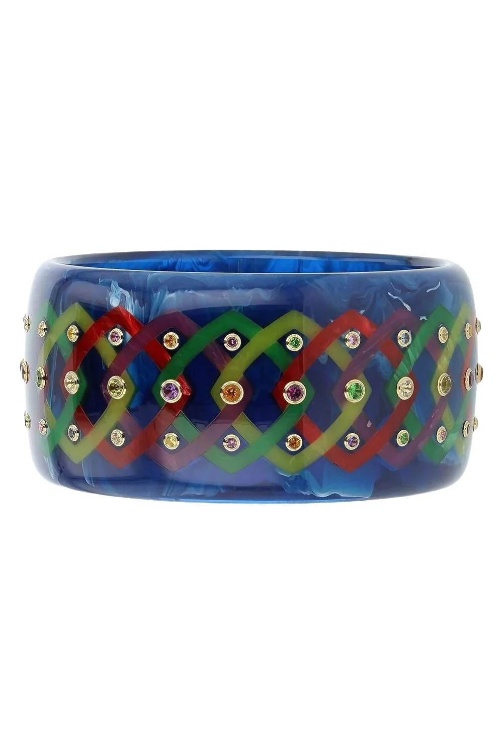 Amethyst Citrine Peridot Blue Bakelite Bangle Amethyst Citrine Peridot Blue Bakelite Bangle