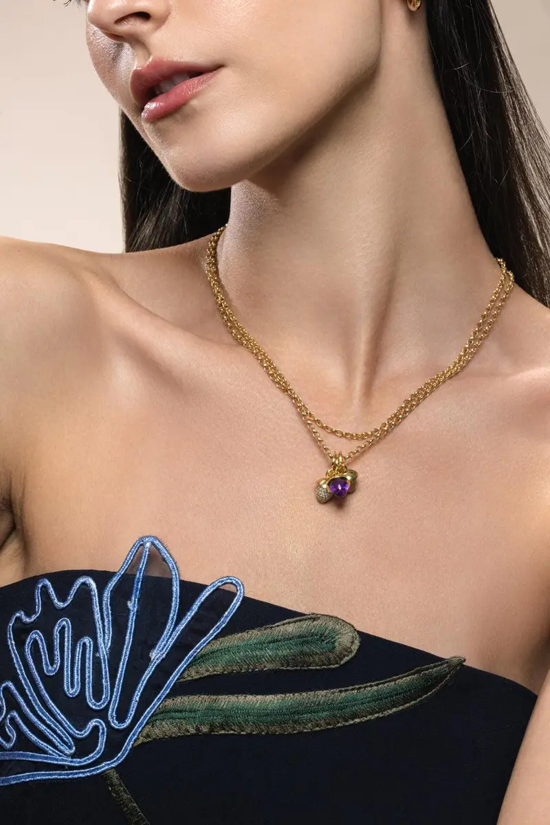 TAMARA COMOLLI Amethyst Mikado Flamenco Pendant | Thumbnail 2
