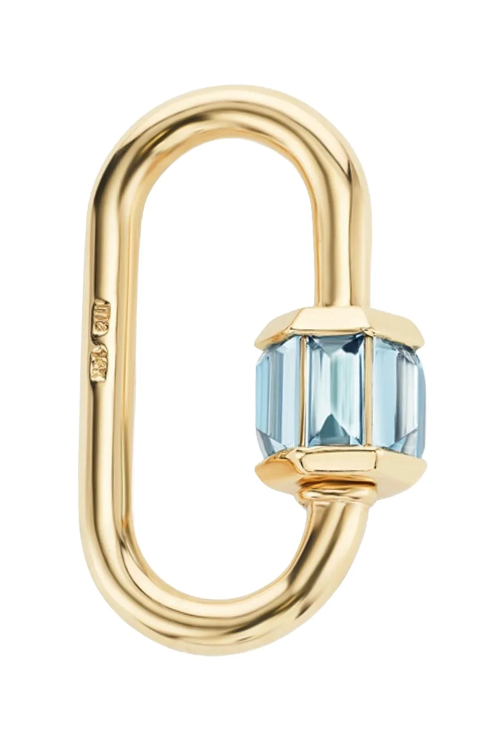 Marla Aaron Aquamarine Medium Total Baguette Lock