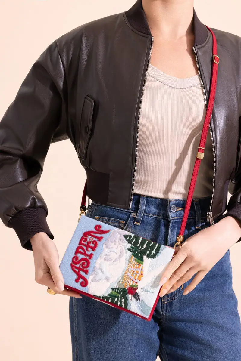 Olympia Le-Tan Aspen Book Clutch Bag | Thumbnail 4 Olympia Le-Tan Aspen Book Clutch Bag | Thumbnail 4