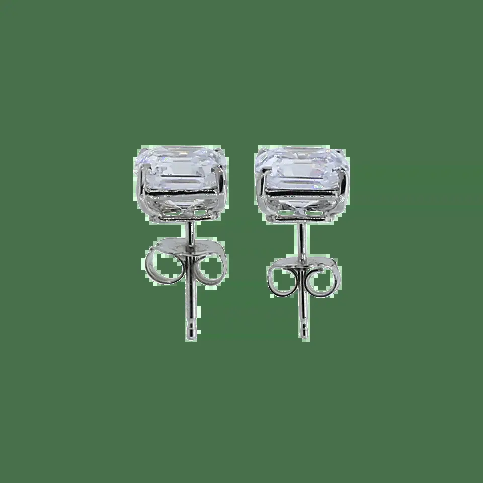FANTASIA by DESERIO Asscher Stud Earrings | Thumbnail 3 FANTASIA by DESERIO Asscher Stud Earrings | Thumbnail 3
